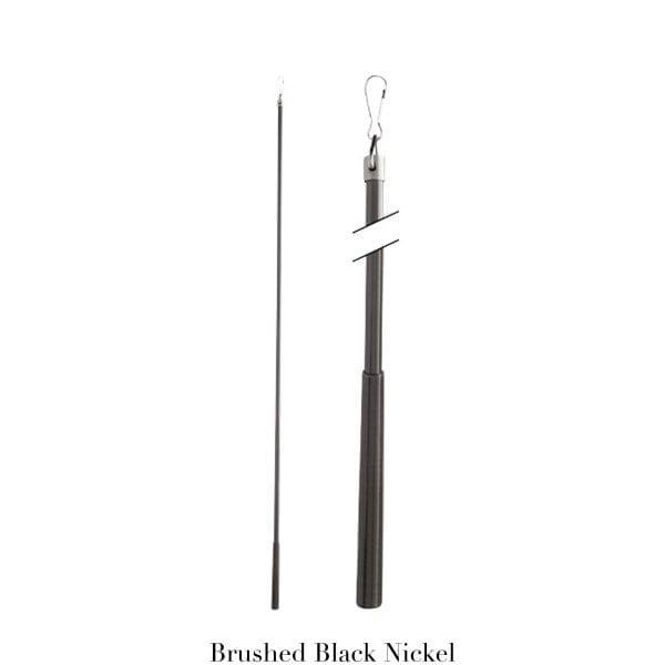 Willow Bloom Baton-Brushed Black Nickel