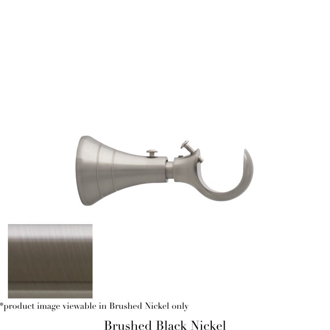 Willow Bloom Bracket-3.5-4.5inTurned-Brushed Black Nickel