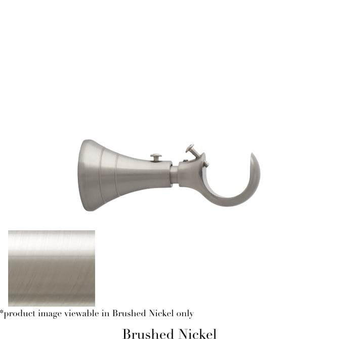 Willow Bloom Bracket-3.5-4.5inTurned-Brushed Nickel