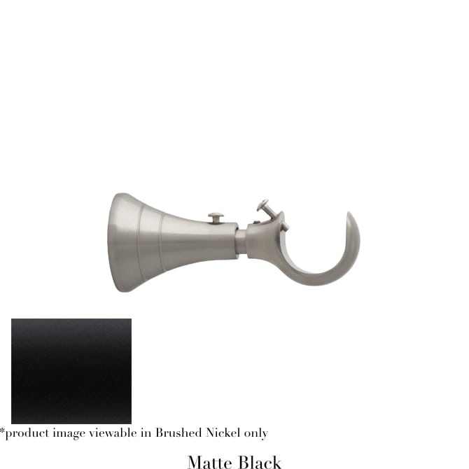 Willow Bloom Bracket-3.5-4.5inTurned-Matte Black