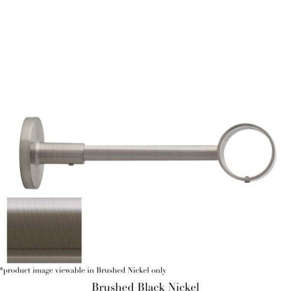 Willow Bloom Bracket-6inOrbital-Brushed Black Nickel