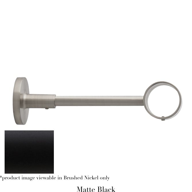 Willow Bloom Bracket-6inOrbital-Matte Black