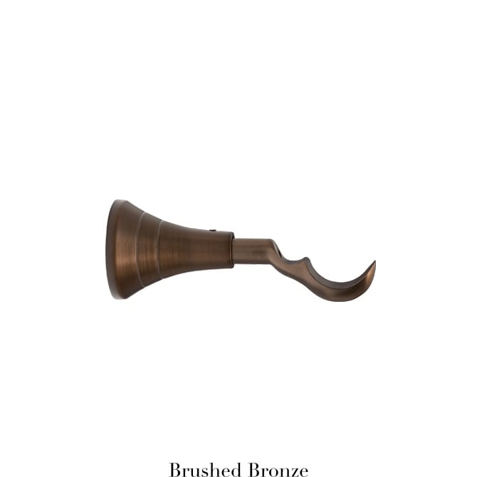 Willow Bloom Bracket-Bypass-Brushed Bronze