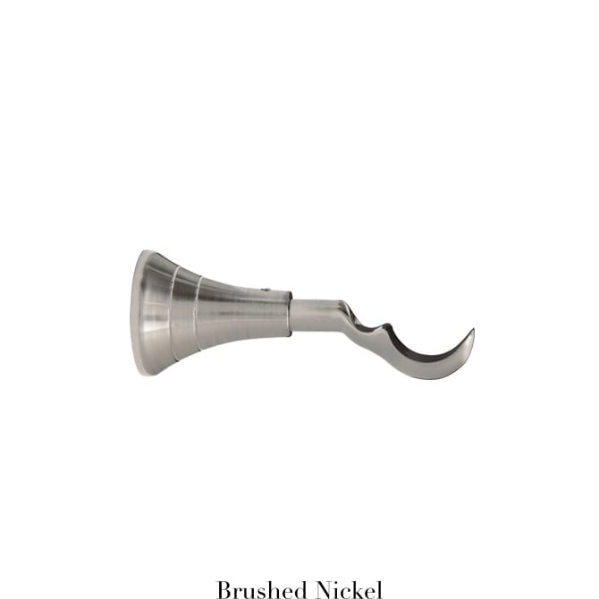 Willow Bloom Bracket-Bypass-Brushed Nickel