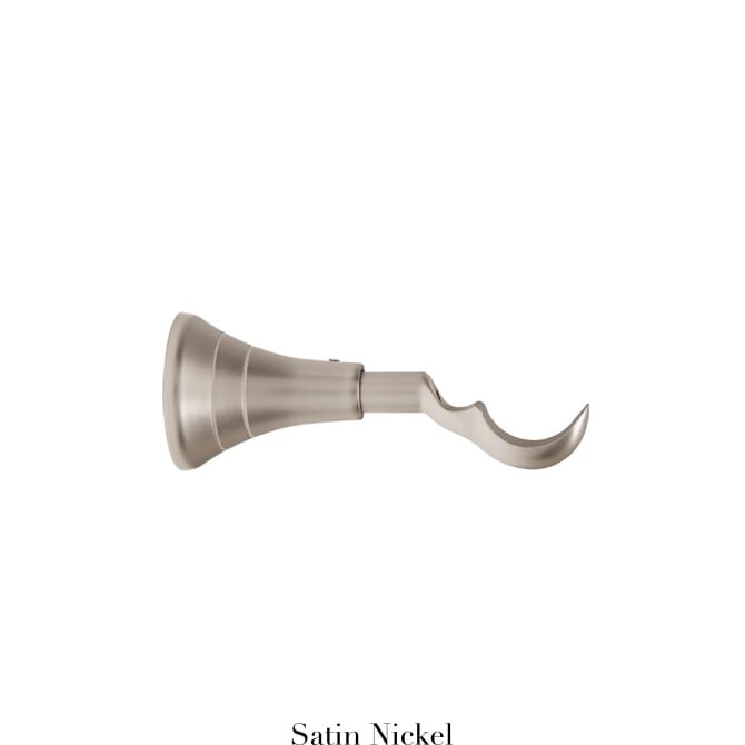 Willow Bloom Bracket-Bypass-Satin Nickel