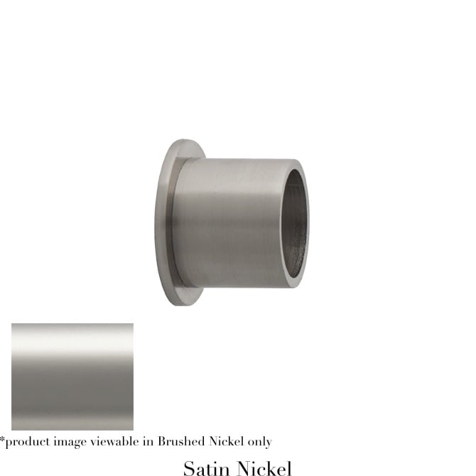 Willow Bloom Bracket-InsideMountforFixedPole-Satin Nickel