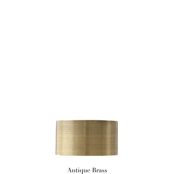 Willow Bloom EndCap-Antique Brass