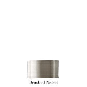 Willow Bloom EndCap-Brushed Nickel
