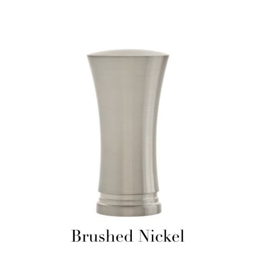 Willow Bloom Home Trumpet Finial - Brushed Nickel