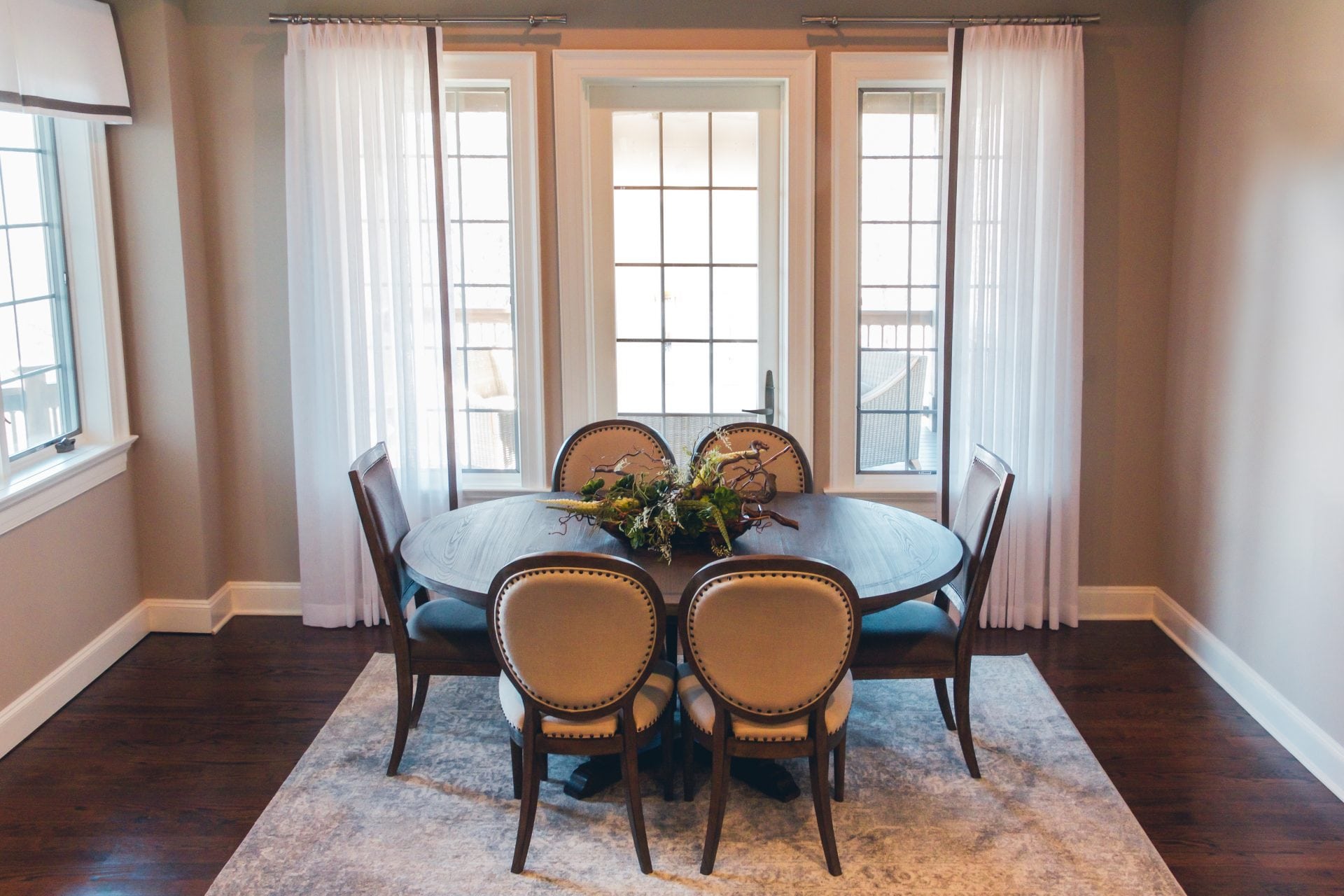Willow Bloom Sheer Crisp White Drapes