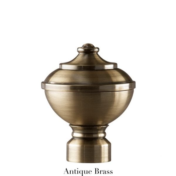 Willow Bloom Urn-Antique Brass