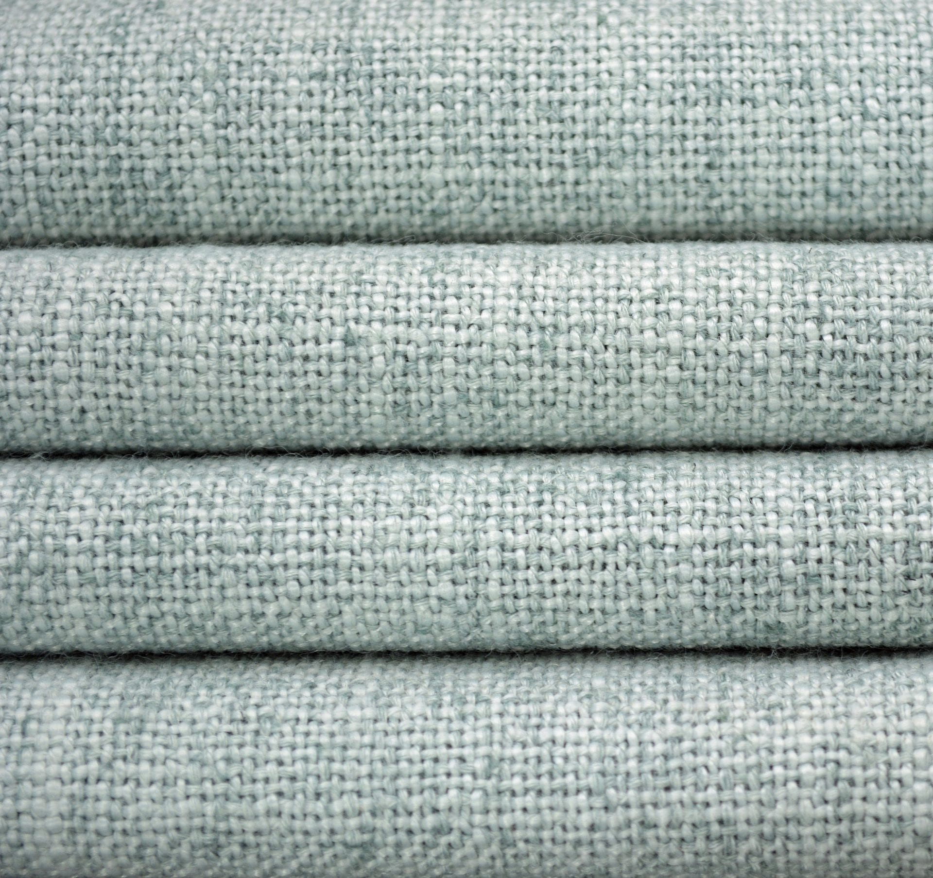 Willow Bloom Home Linen Aqua Roman Shade