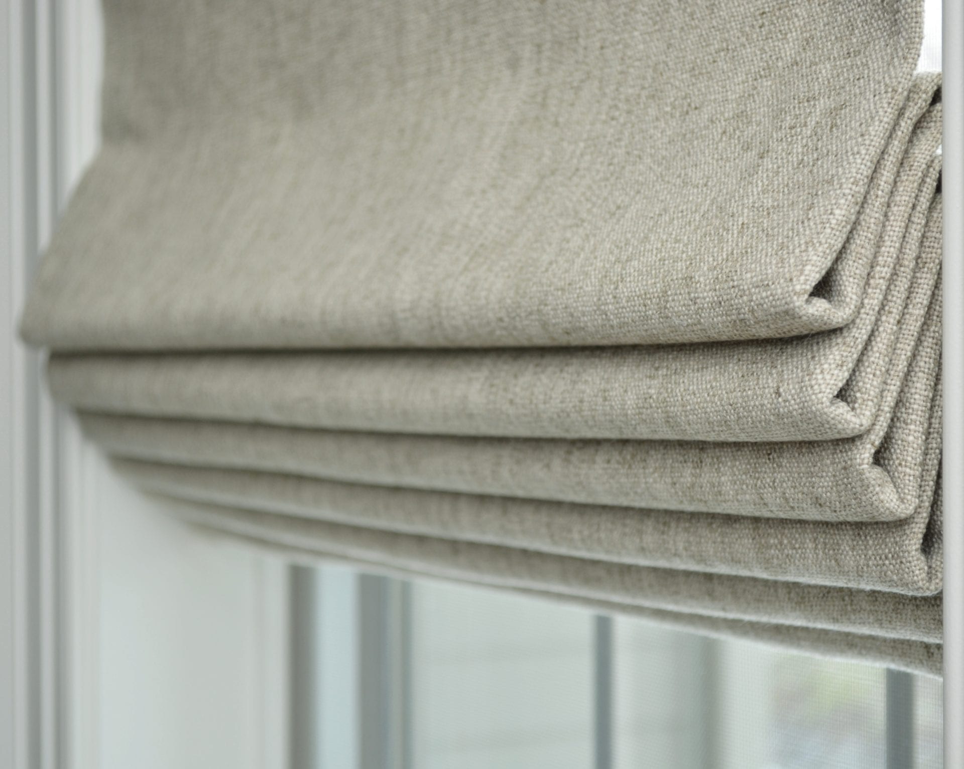 Willow Bloom Home Linen Sand Roman Shade