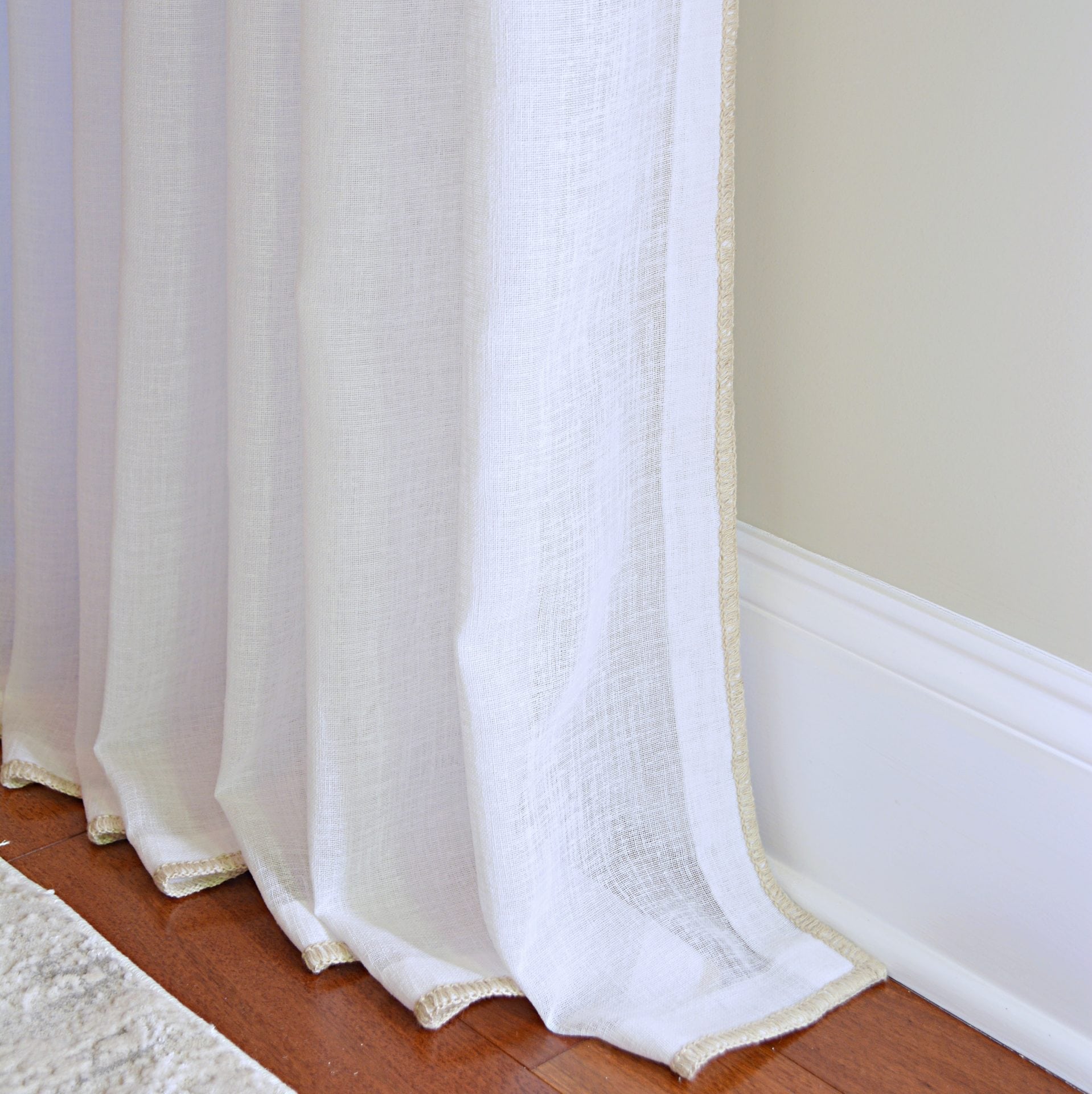 Willow Bloom Sheer Whipstitch Panel