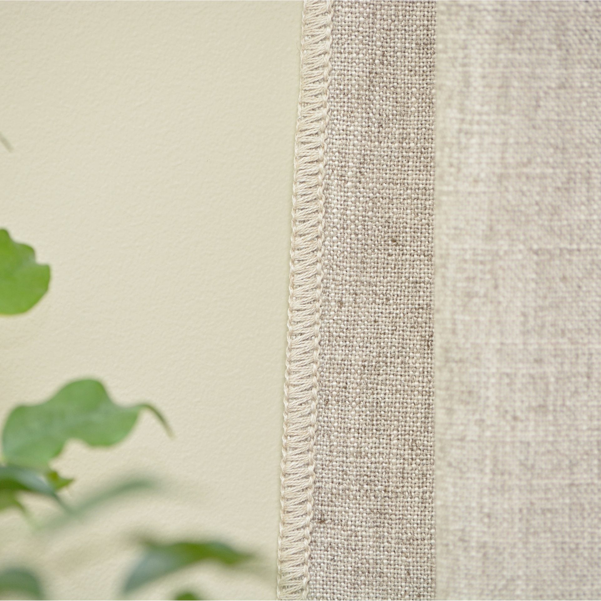 Willow Bloom Whipstitch Linen Sand Panel