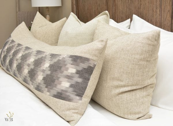 Willow Bloom Bali Lumbar Pillow Linen Sand Pillow