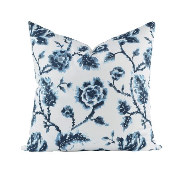 Willow Bloom Evelyn Navy Pillow