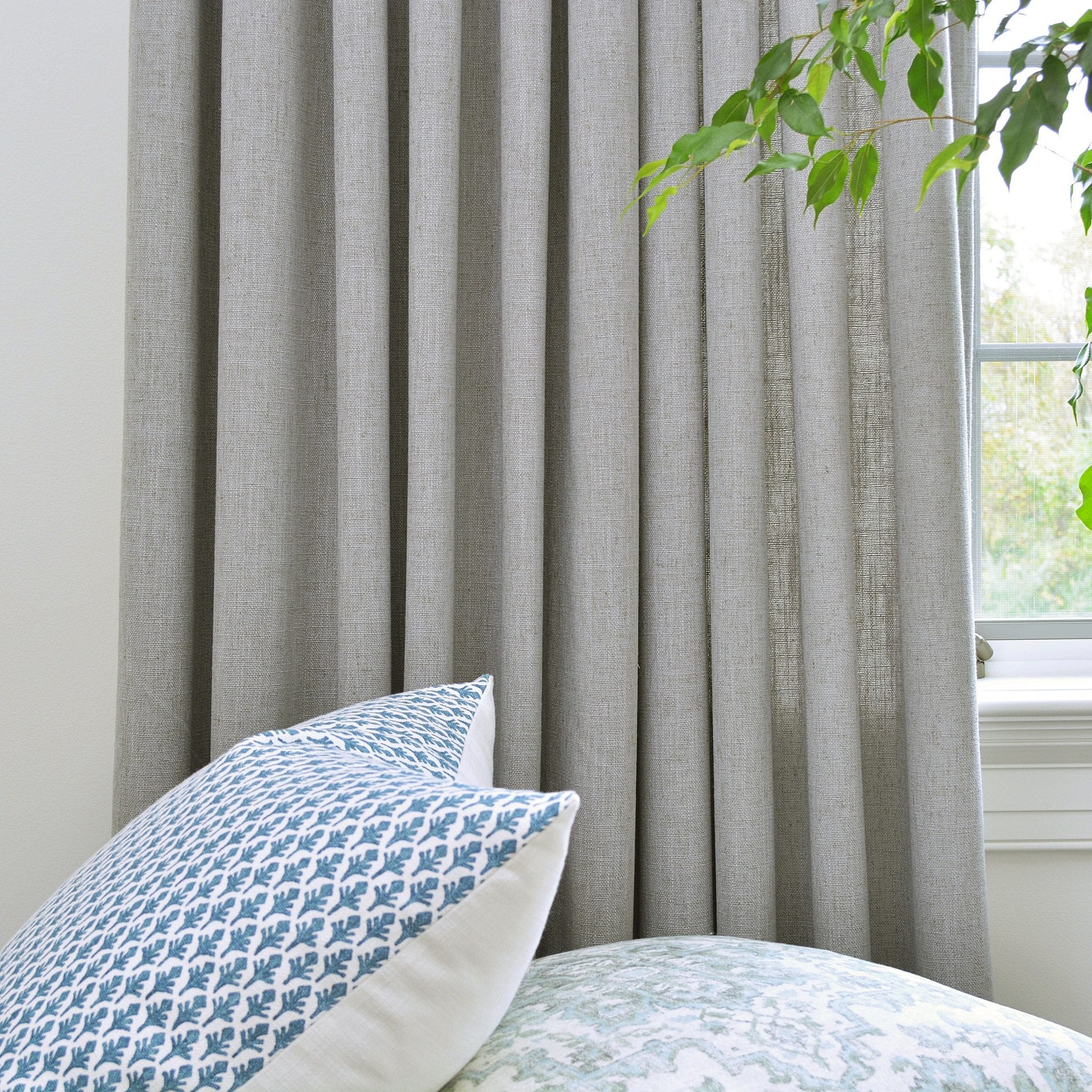 Willow Bloom Home Linen Slate Drapes