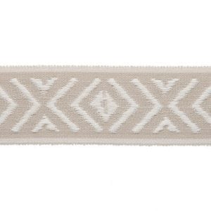 Willow Bloom Roman Shade Sandstone Trim