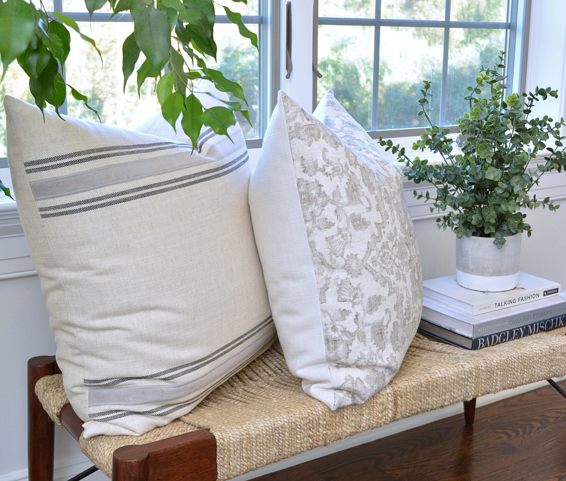 Willow Bloom Home Marlow Charcoal Pillow