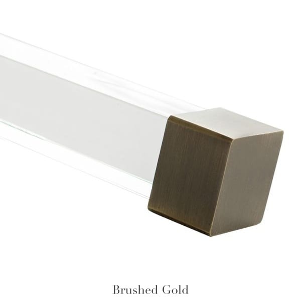 Willow Bloom Home Cube Endcap Finial Brushed Gold
