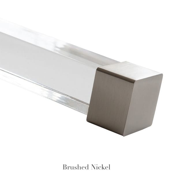 Willow Bloom Home Cube Endcap Finial Brushed Nickel