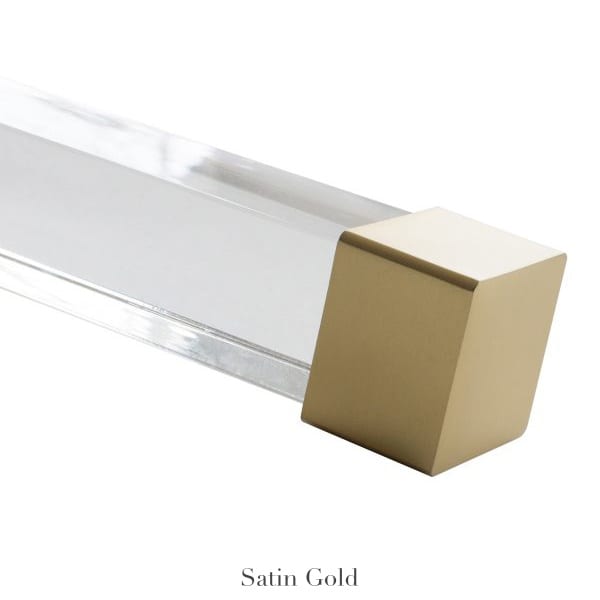 Willow Bloom Home Cube Endcap Finial Satin Gold