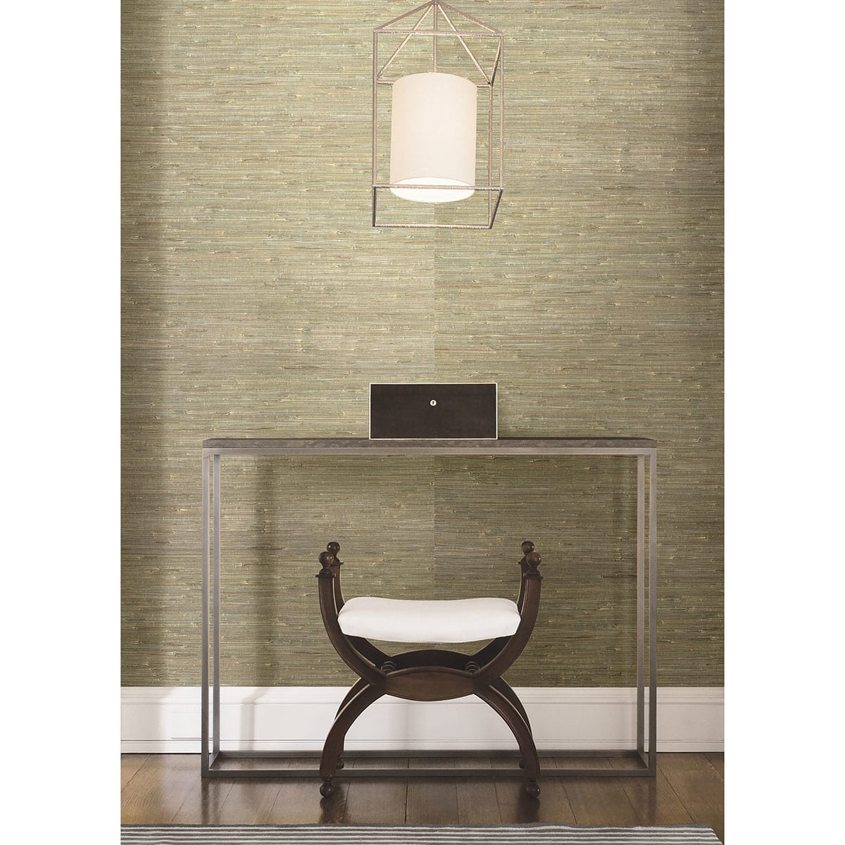Willow Bloom Home Array Gold Grasscloth Wallpaper