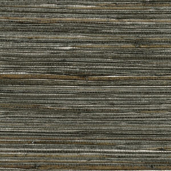 Willow Bloom Home Chatham Silver Grasscloth Wallpaper