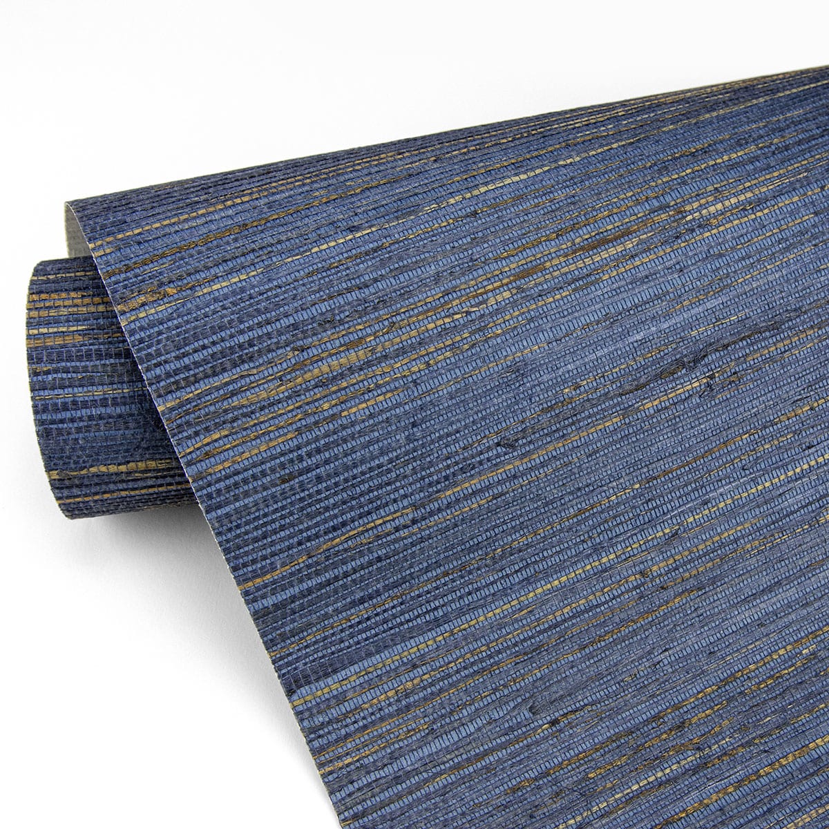 Willow Bloom Home Concord Indigo Grasscloth Wallpaper
