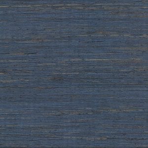 Concord Indigo Grasscloth Wallpaper