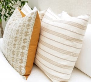 Willow Bloom Home Byron Wheat and Morelo Pillows