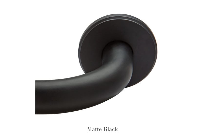 Willow Bloom Home French Return Round Mount - Matte Black