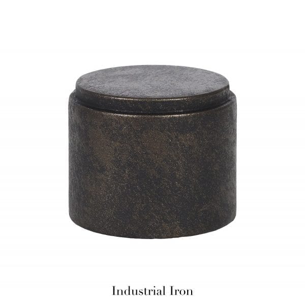 Willow Bloom Home End Cap - Industrial Iron