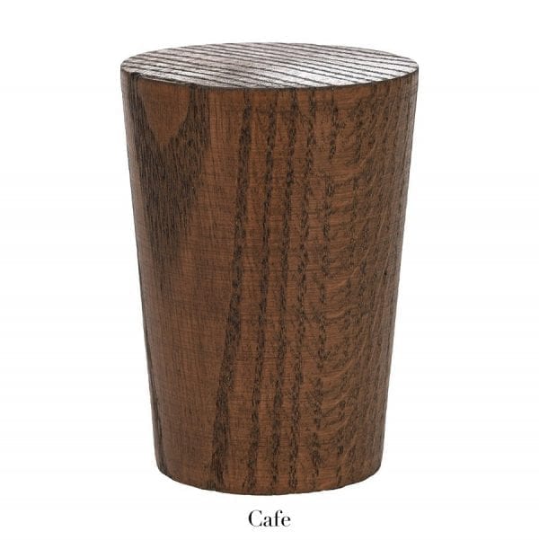 Willow Bloom Home Wood Fluted Finial - Cafe