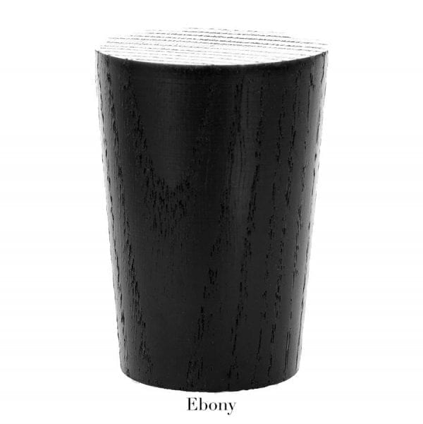 Willow Bloom Home Wood Fluted Finial - Ebony