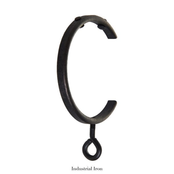 Willow Bloom Home Metal C-Ring Industrial Iron