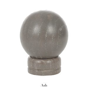 Willow Bloom Home Wood Ball Finial - Ash
