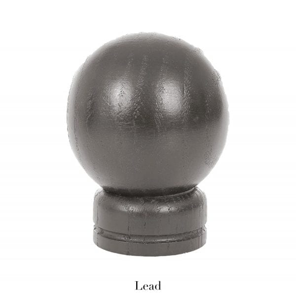Willow Bloom Home Wood Ball Finial - Lead