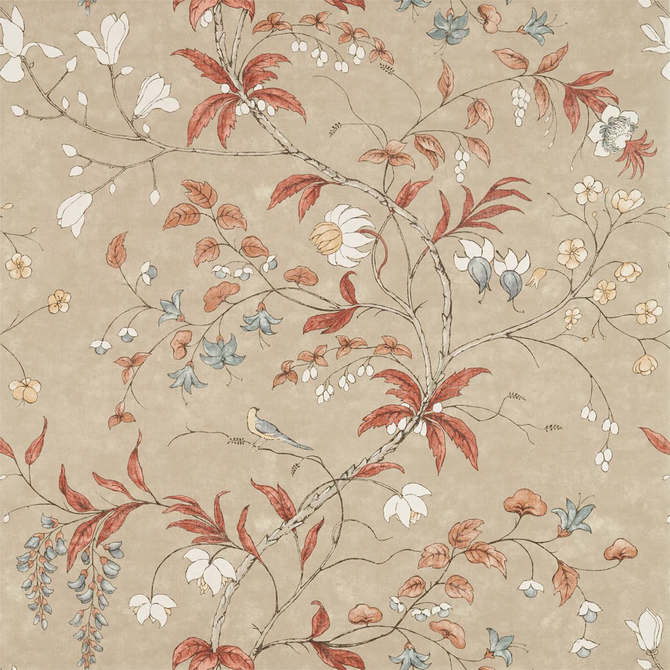 Willow Bloom Home Chambalon Sunstone:Linen Wallpaper