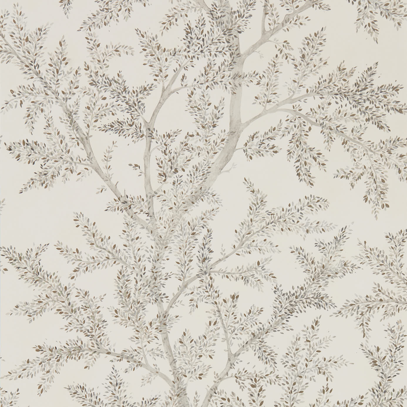 Willow Bloom Home Woodland Silver Wallpaper
