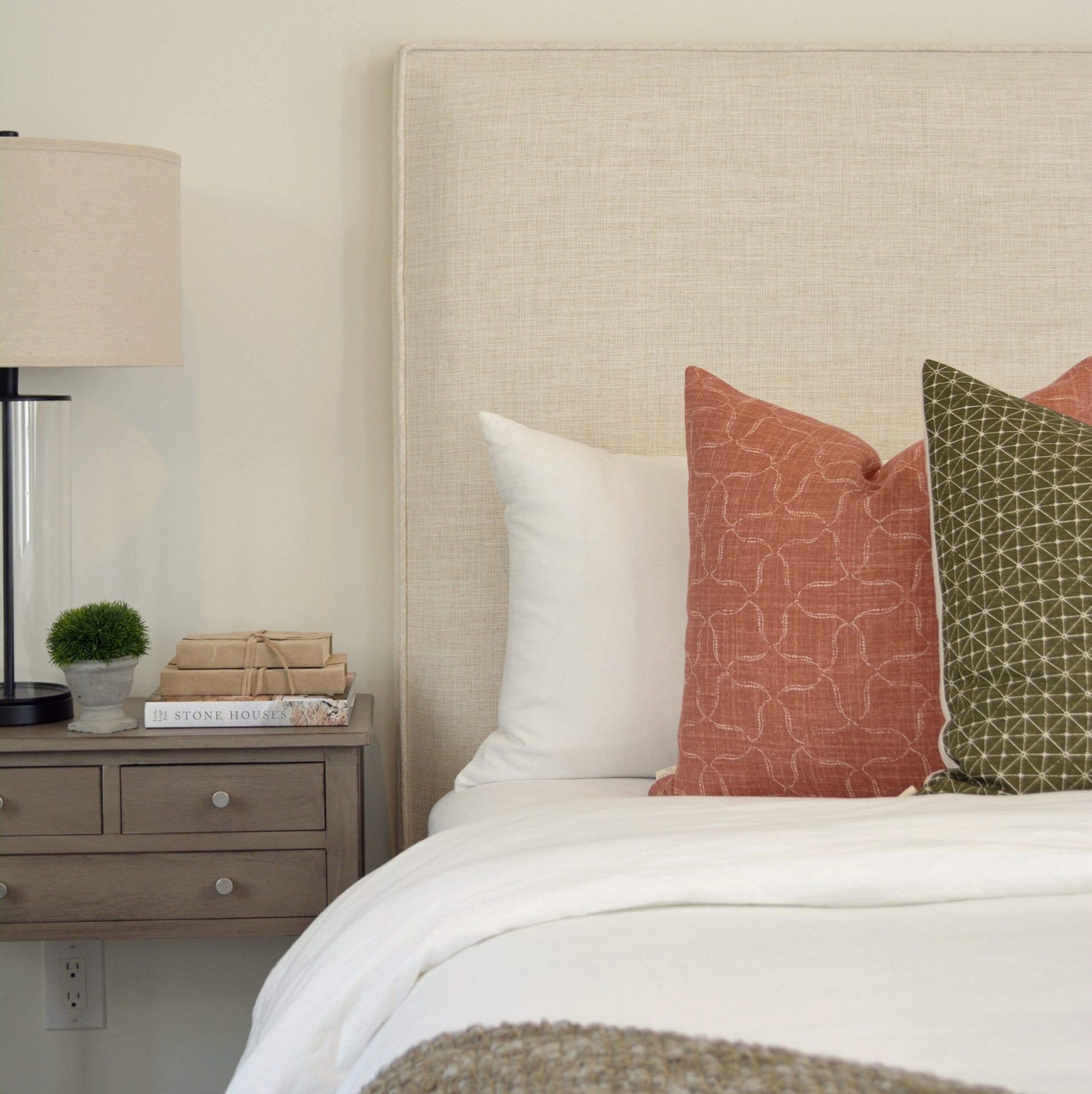 Willow Bloom Home Nola, Rust Pillow