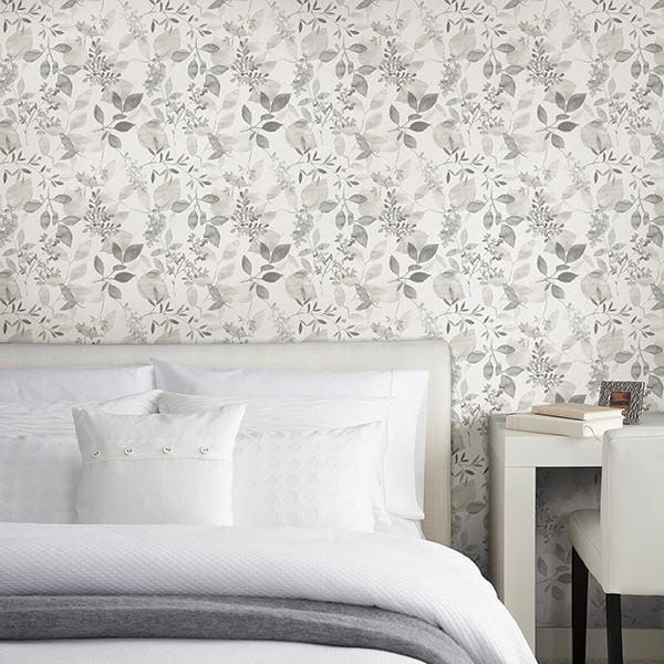 Willow Bloom Home Olivia Grey Wallpaper