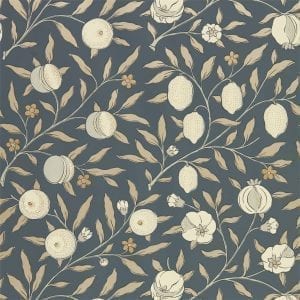 Willow Bloom Home Verbena Black Ink Wallpaper
