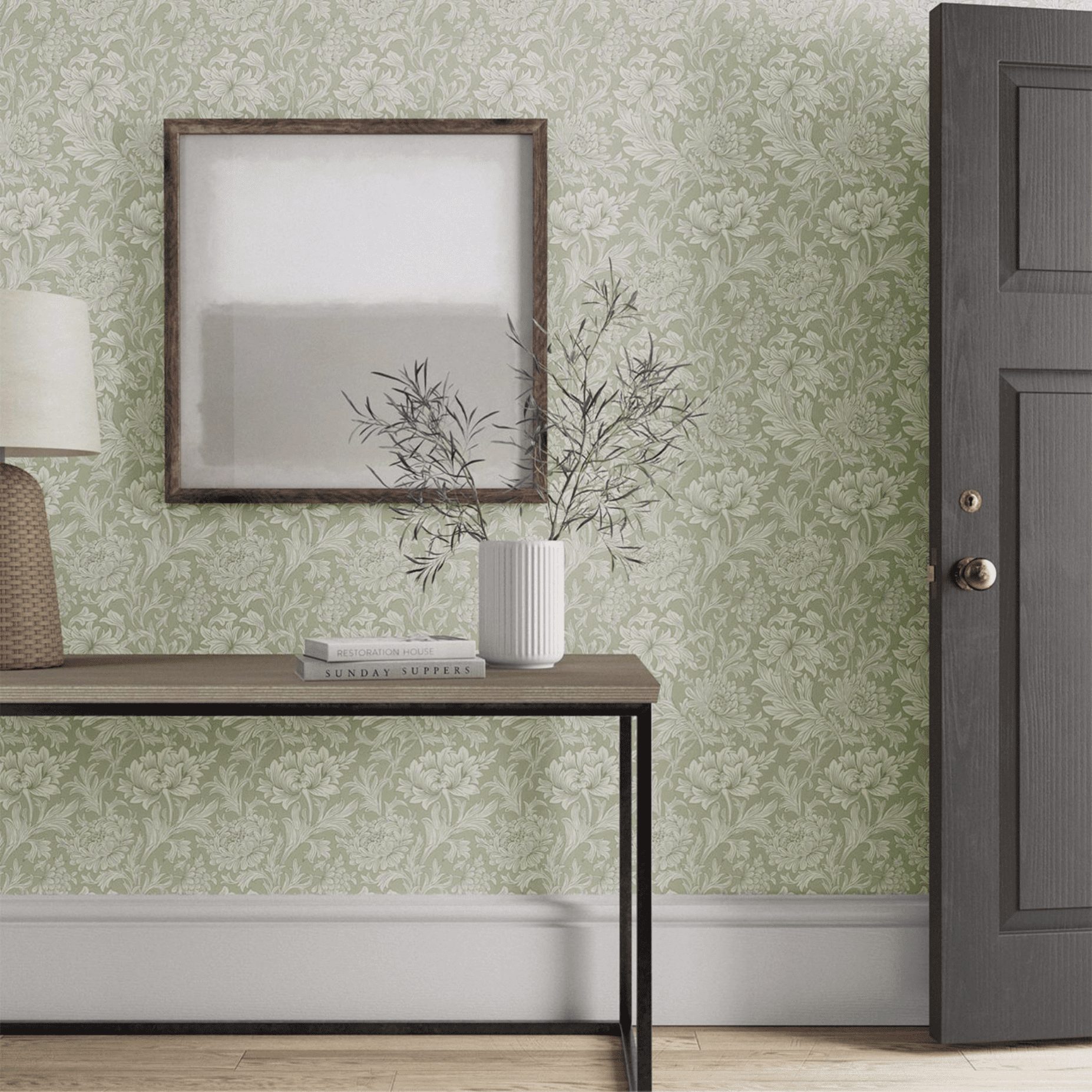 Willow Bloom Home Norinne Sage Wallpaper