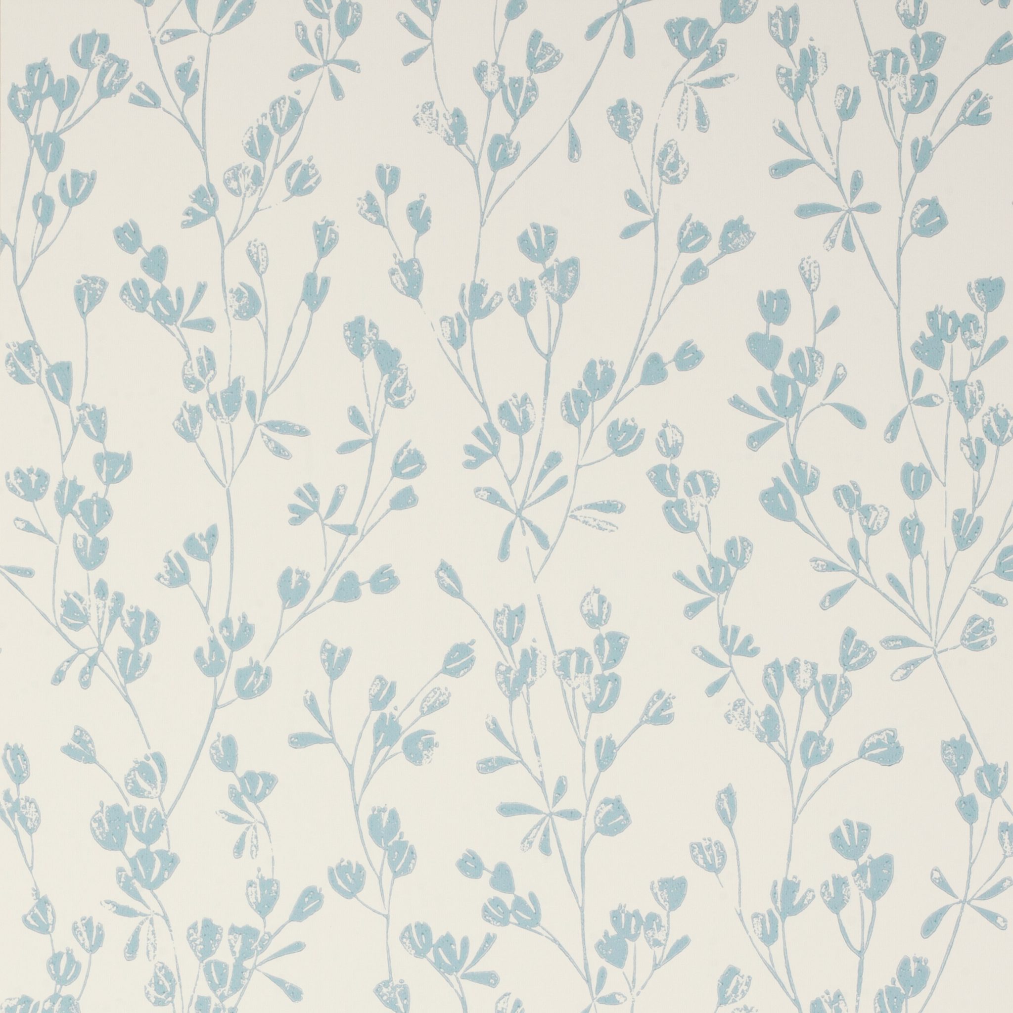 Edith Cream/Blue Wallpaper - WillowBloomHome