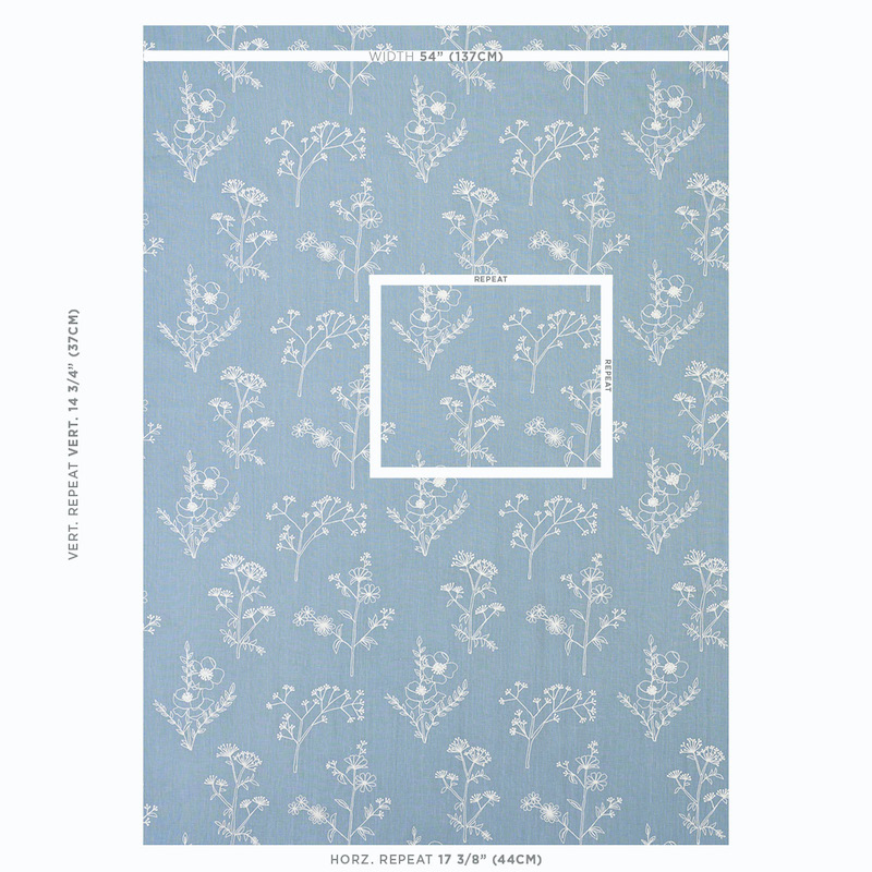 Lisbeth Embroidery Blue