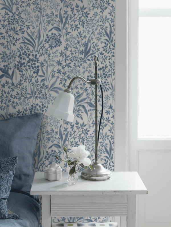 Boråstapeter Nocturne Blue and White