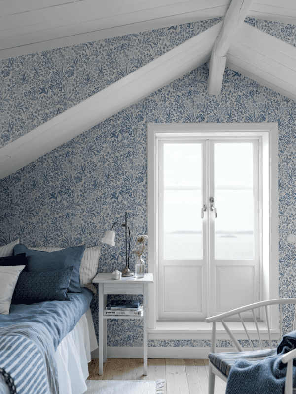 Boråstapeter Nocturne Blue and White
