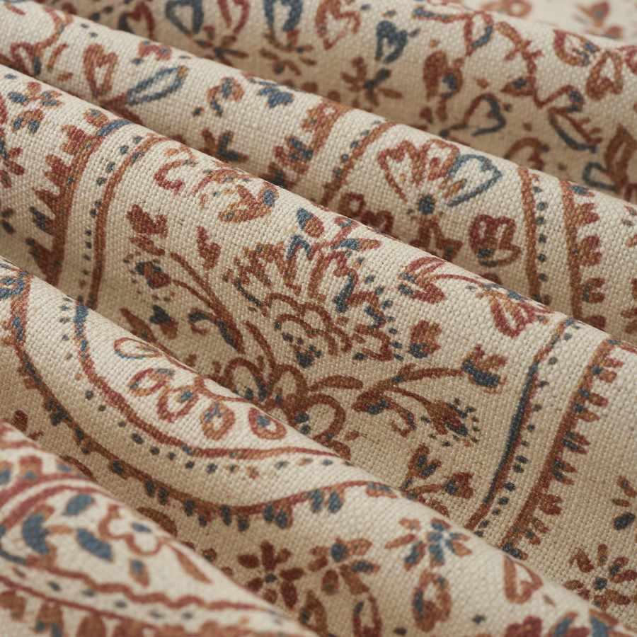 Calista Paisley Terracotta Sample - Image 3